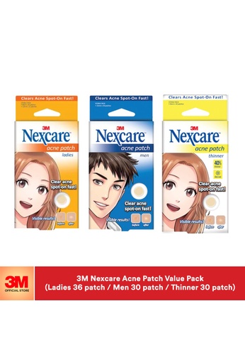 Nexcare 3M Nexcare Acne Patch Value Pack (Ladies 36p / Men 30p / Thinner 30p) 8925DES4DFBA11GS_1