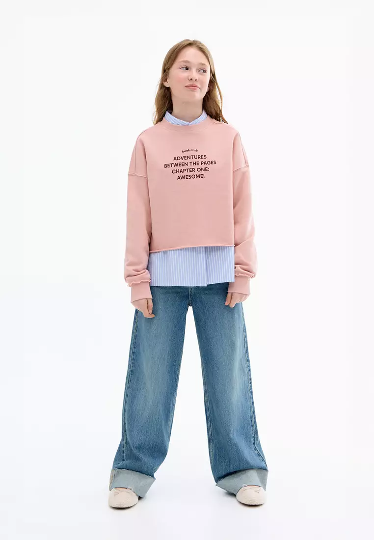 Printed Message Sweatshirt