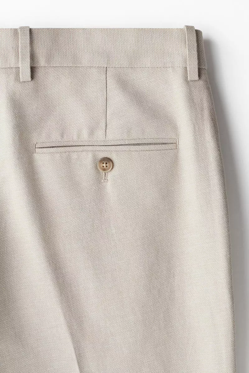 Regular Fit Tailored linen-blend trousers