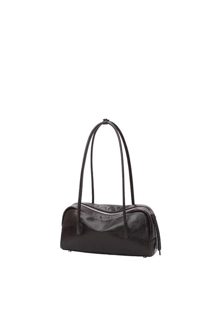 TONA Pocket East West Boston Bag - Distressed Cacao