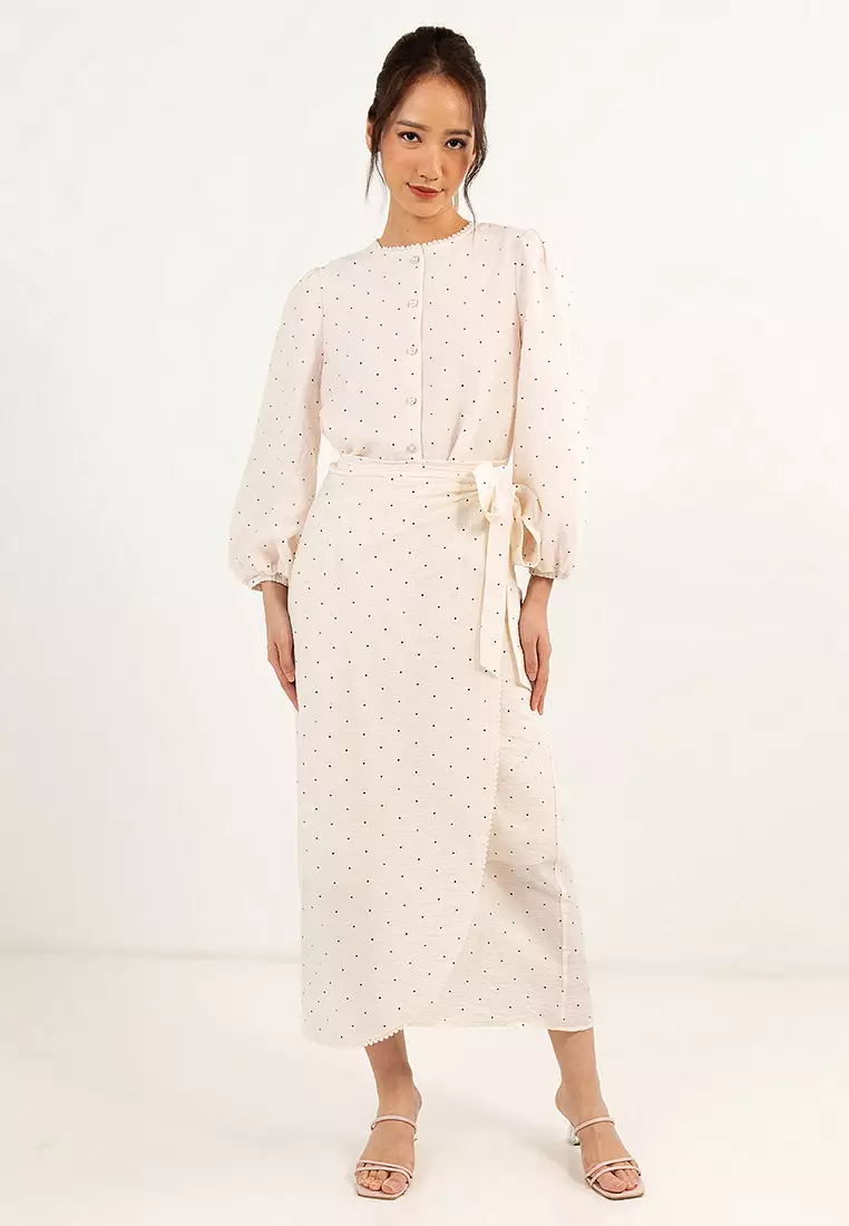 Lubna wrap dress store