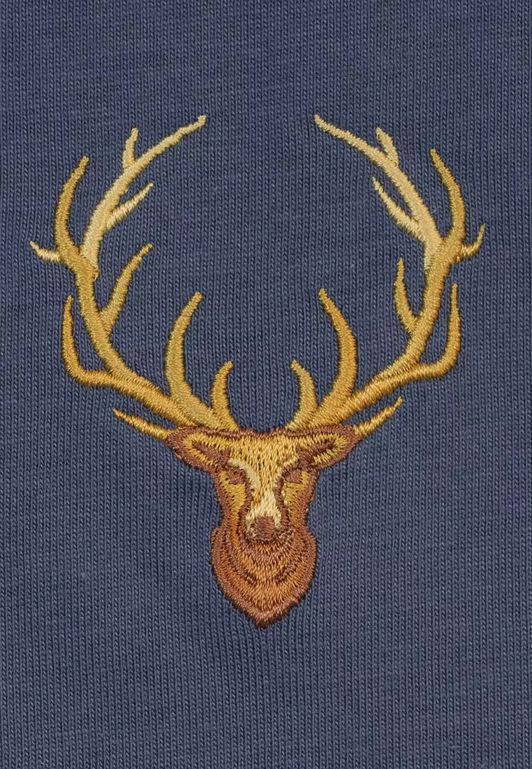 Men's Deer Head Crew Neck Tee
