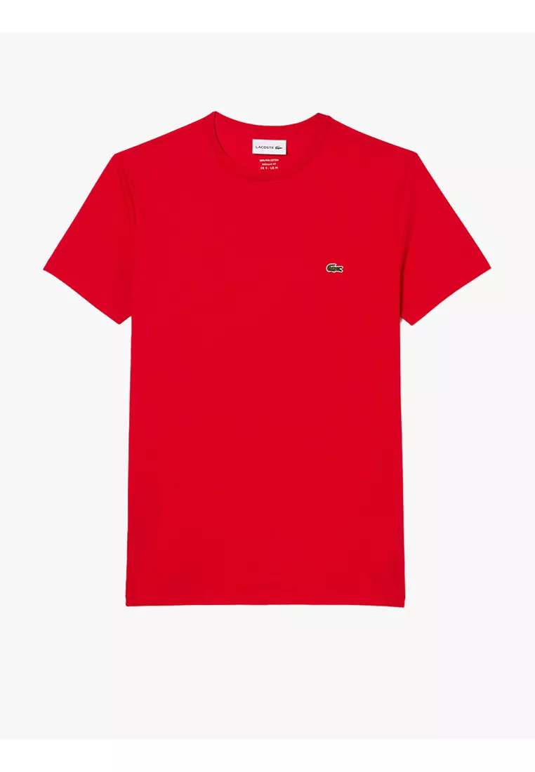 Regular Fit Pima Cotton Jersey T-shirt - Red
