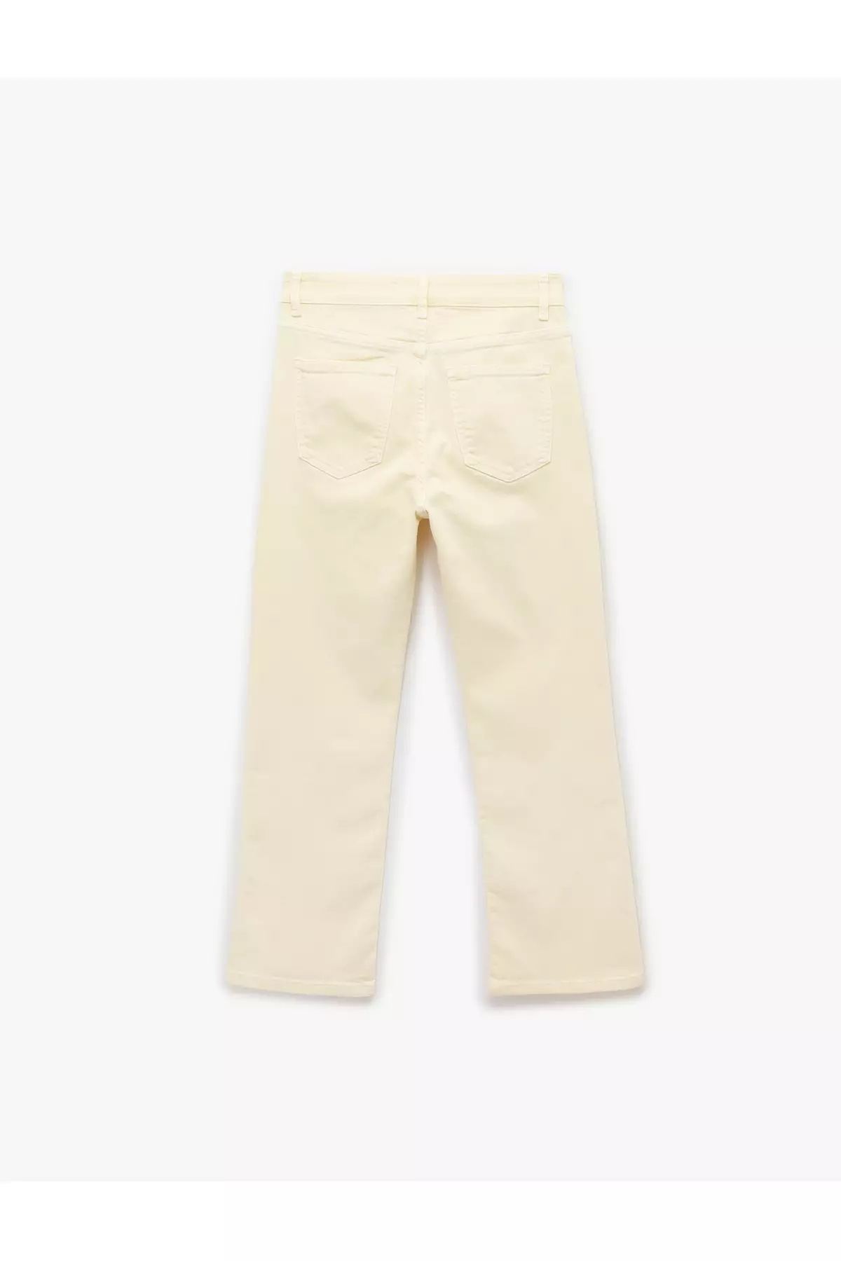 Cotton Buttoned Pocket Slim Fit High Waist Flared Jeans - Flare Jeans