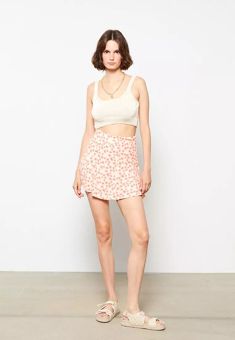 Floral mini skirt 60 sale