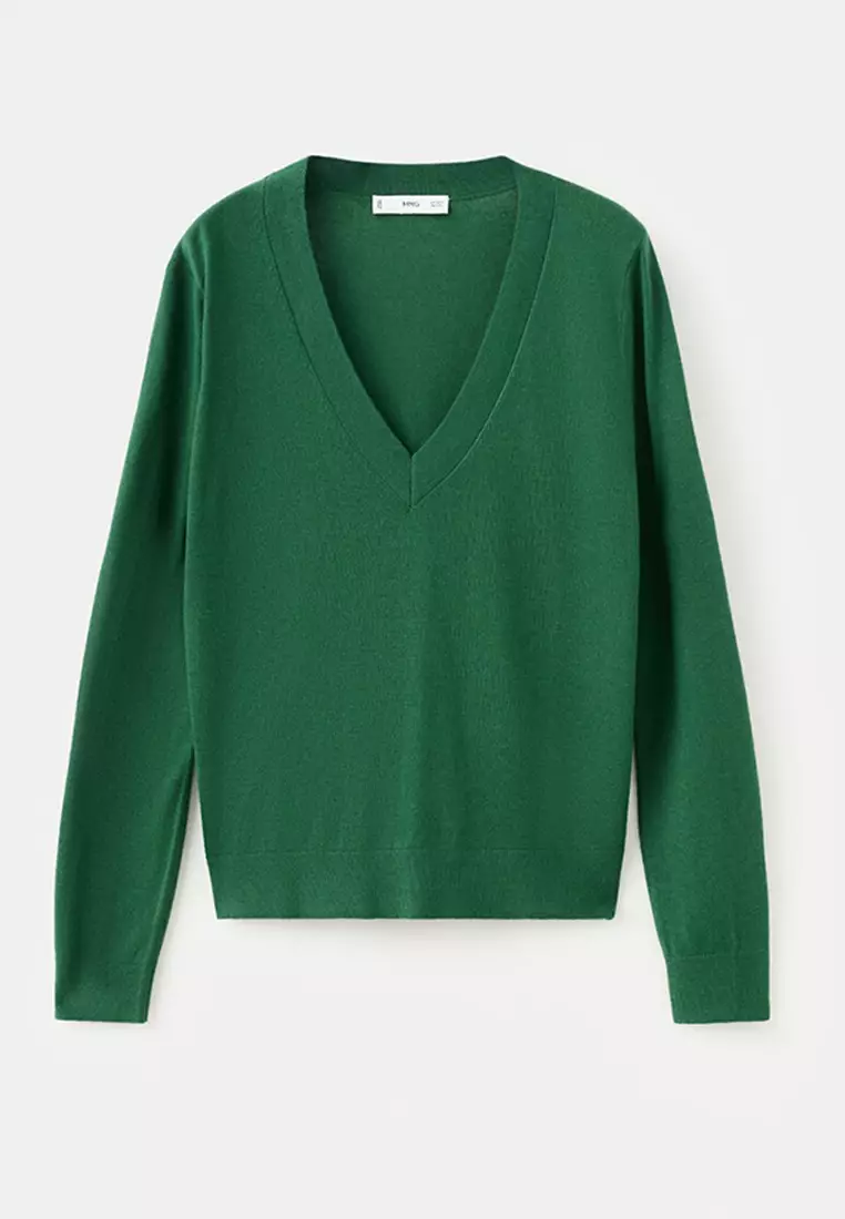 V-Neck Knit Sweater
