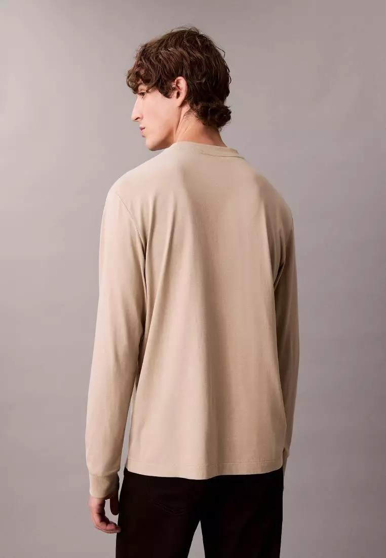 CKJ Long Sleeve Easy Monogram Tee