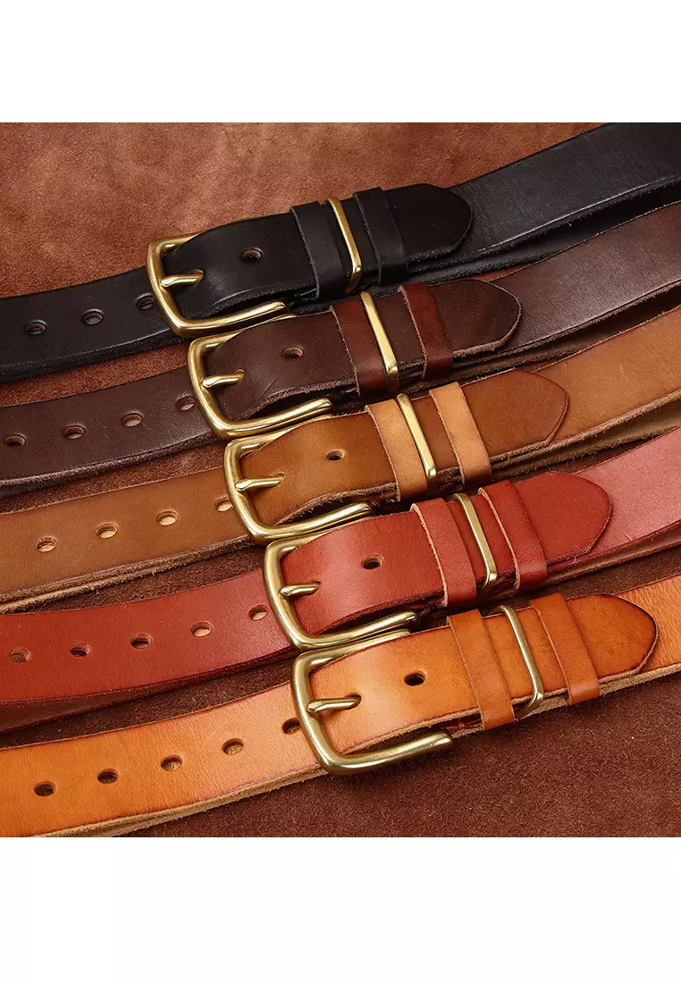 Buy XAFITI Handmade Vintage Full Grain Leather Belt 2025 Online