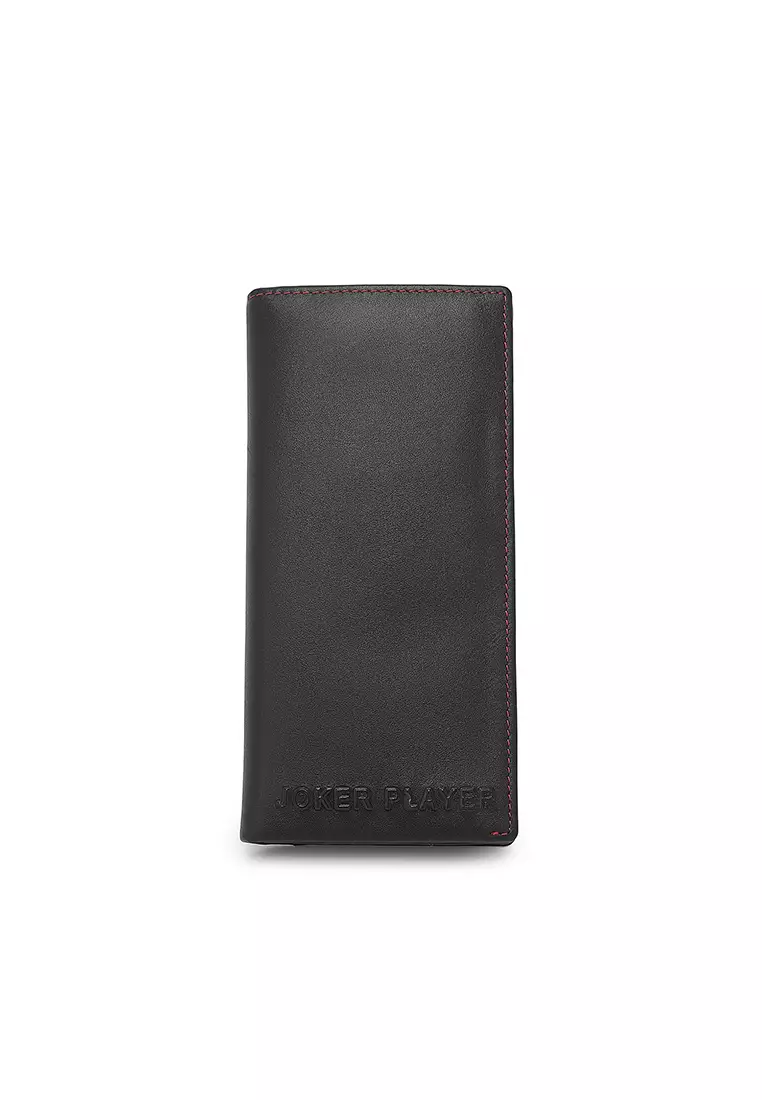 Men's Genuine Leather RFID Blocking Bi Fold Wallet  (Dompet Bi Fold Pria Kulit Genuine RFID Blocking) - Hitam