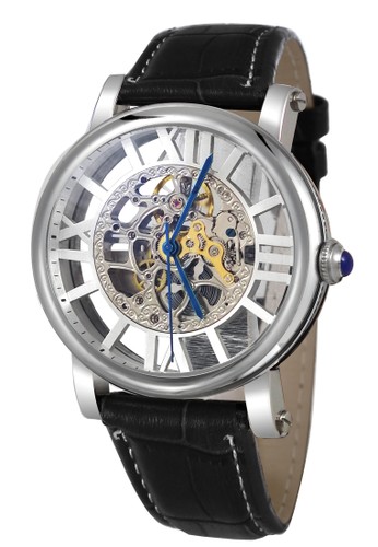 jam tangan teiwe TW2055S-A - leather streep - hitam
