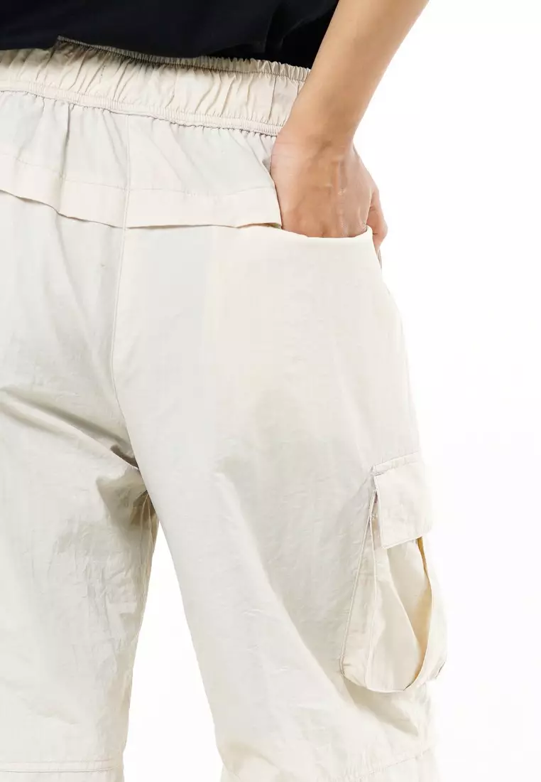 Greenlight Women's Long Cargo Pants Loose Fit Nylon Taslan Naho HP-C081225