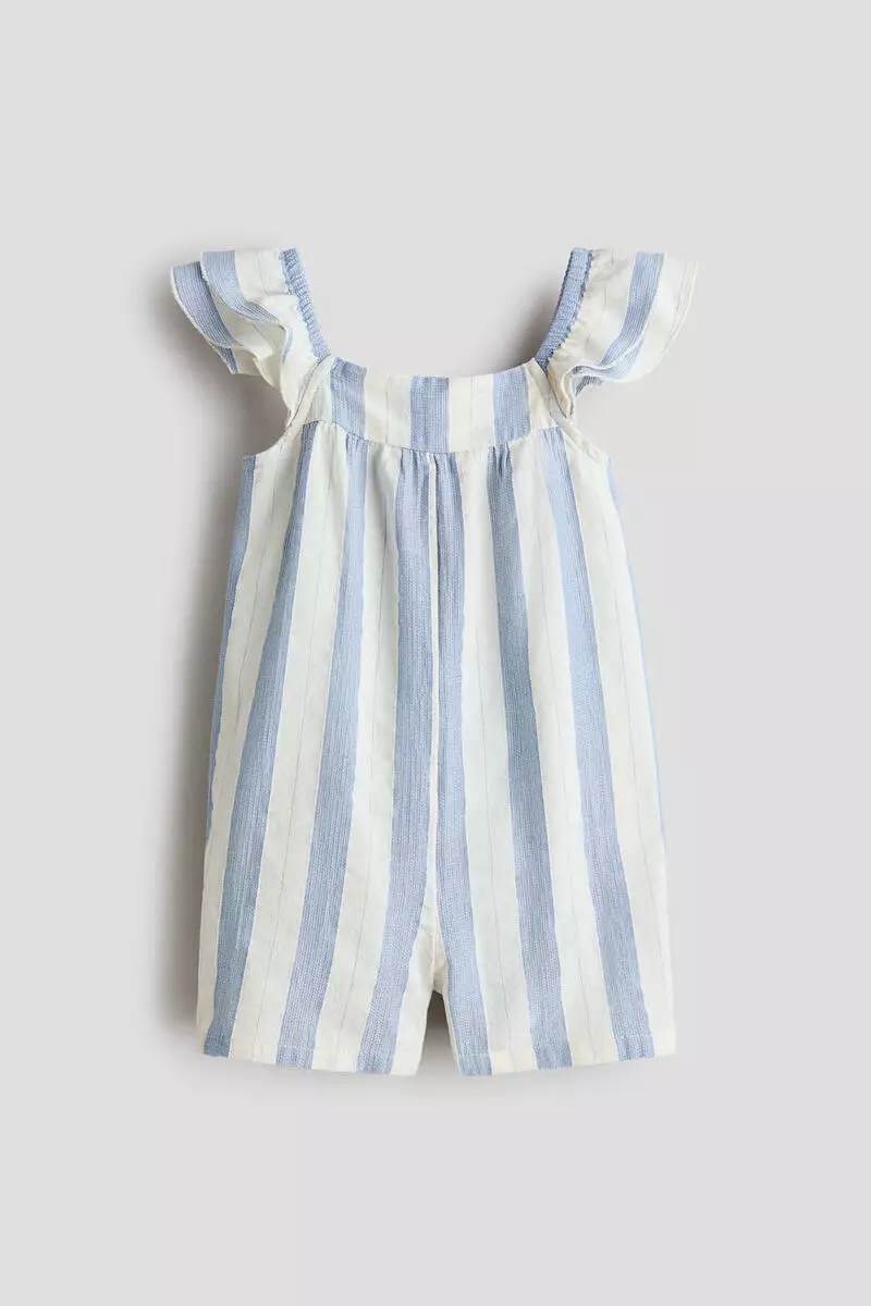 Flutter-sleeved jumpsuit