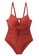 LYCKA red LNN1212 Korean Lady One Piece Swimwear Red 3B4E8US9AD5250GS_1