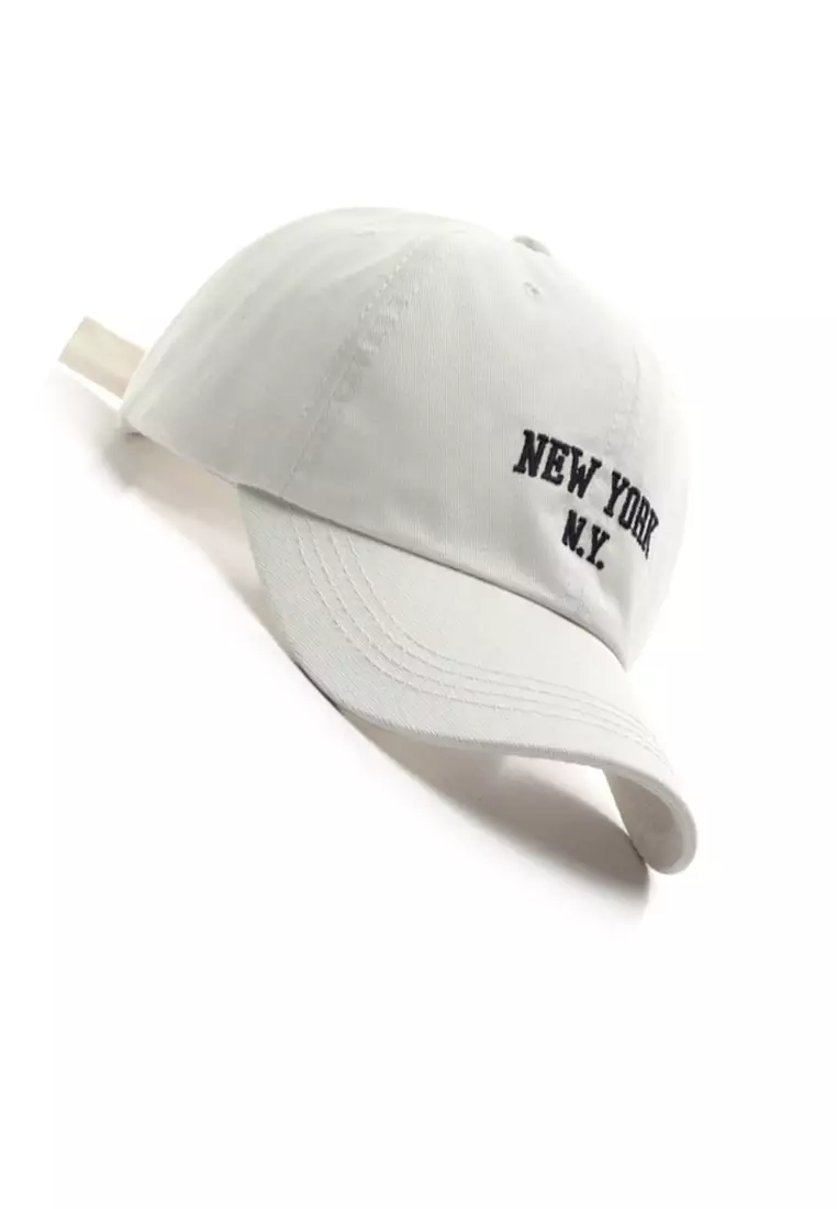 Buy Kings Collection New York Embroidered White Adjustable Baseball Cap ...