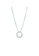 ZITIQUE silver Women's Diamond Embedded Circle Ring Necklace - Silver 73C54AC17F330AGS_1