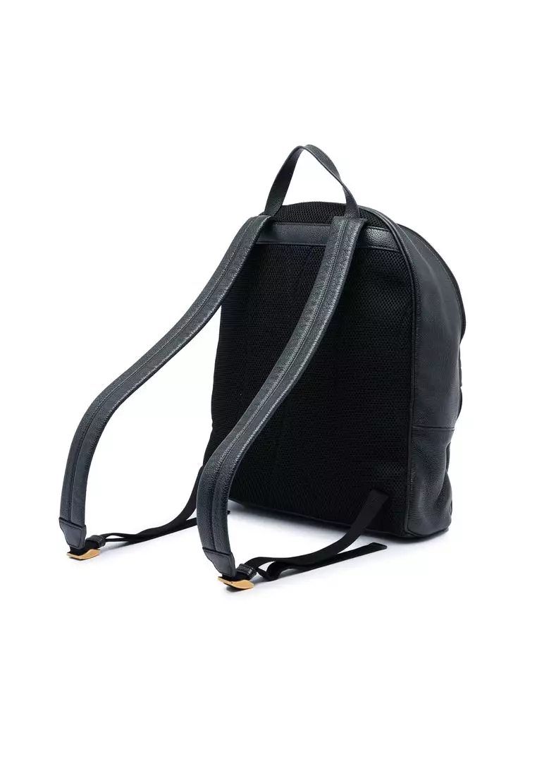 Pre-Loved Gucci Leather Logo Backpack