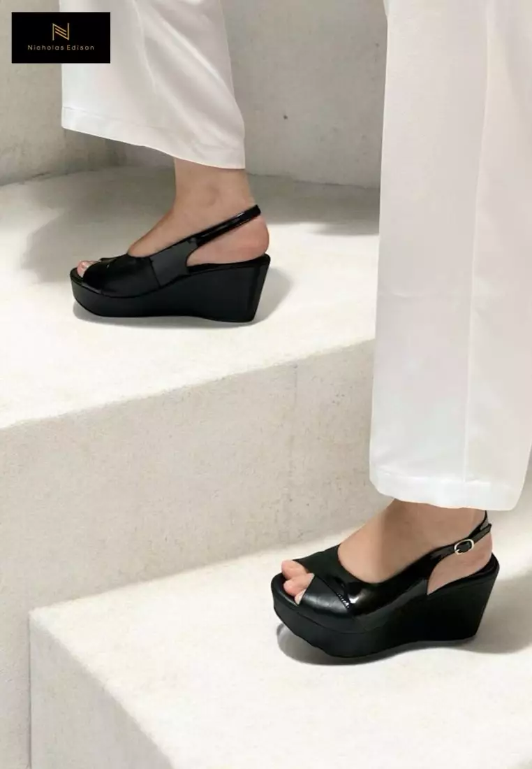 Wedge Megan Black