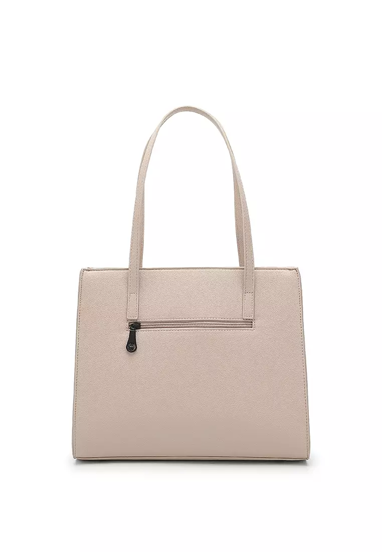 Women's Tote Bag / Shoulder Bag (Tas Tote Wanita / Tas Bahu Wanita) - Krem