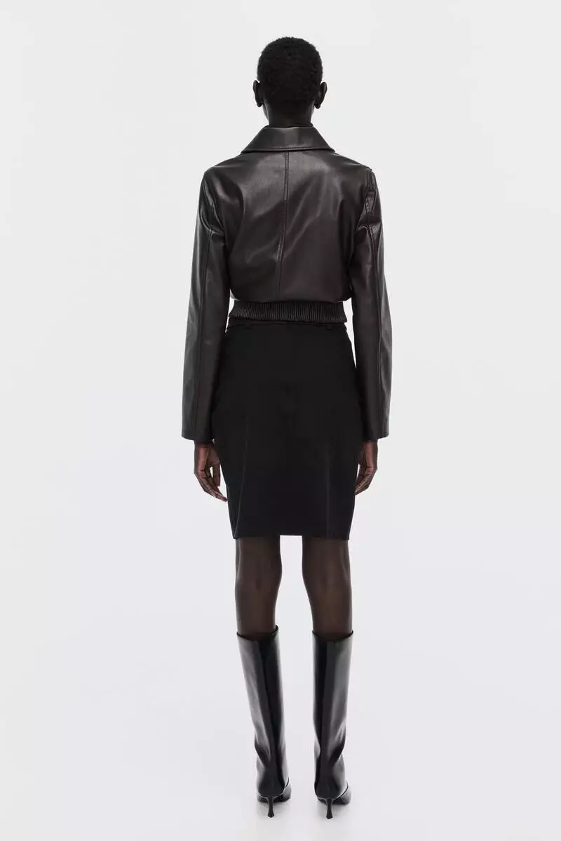 Jersey pencil skirt