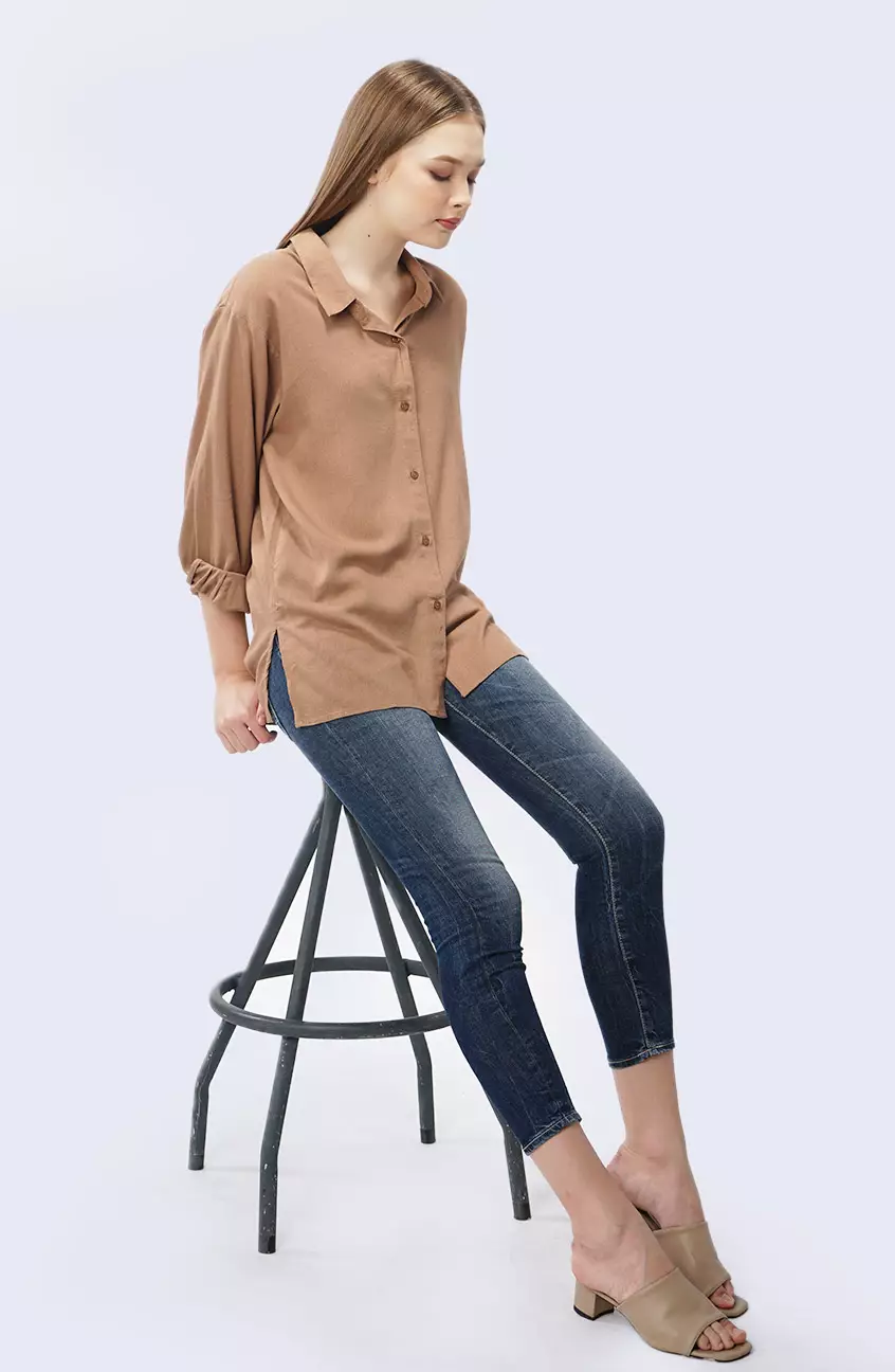 Kemeja Wanita Windy Brown