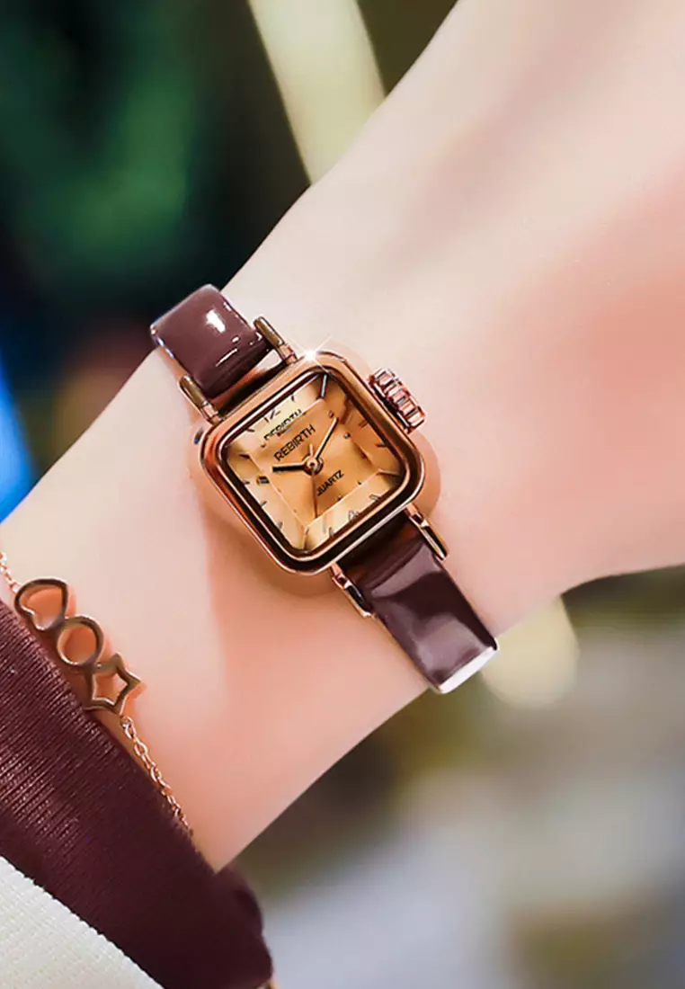 Jam Tangan Wanita Kasual Tali Kulit Anti Air Terbaru Jam Tangan Cewek Watch