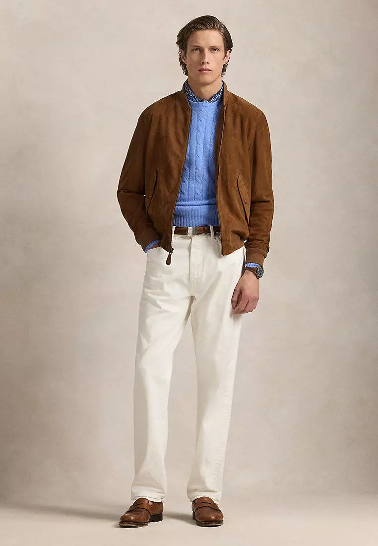 Suede Bomber Jacket