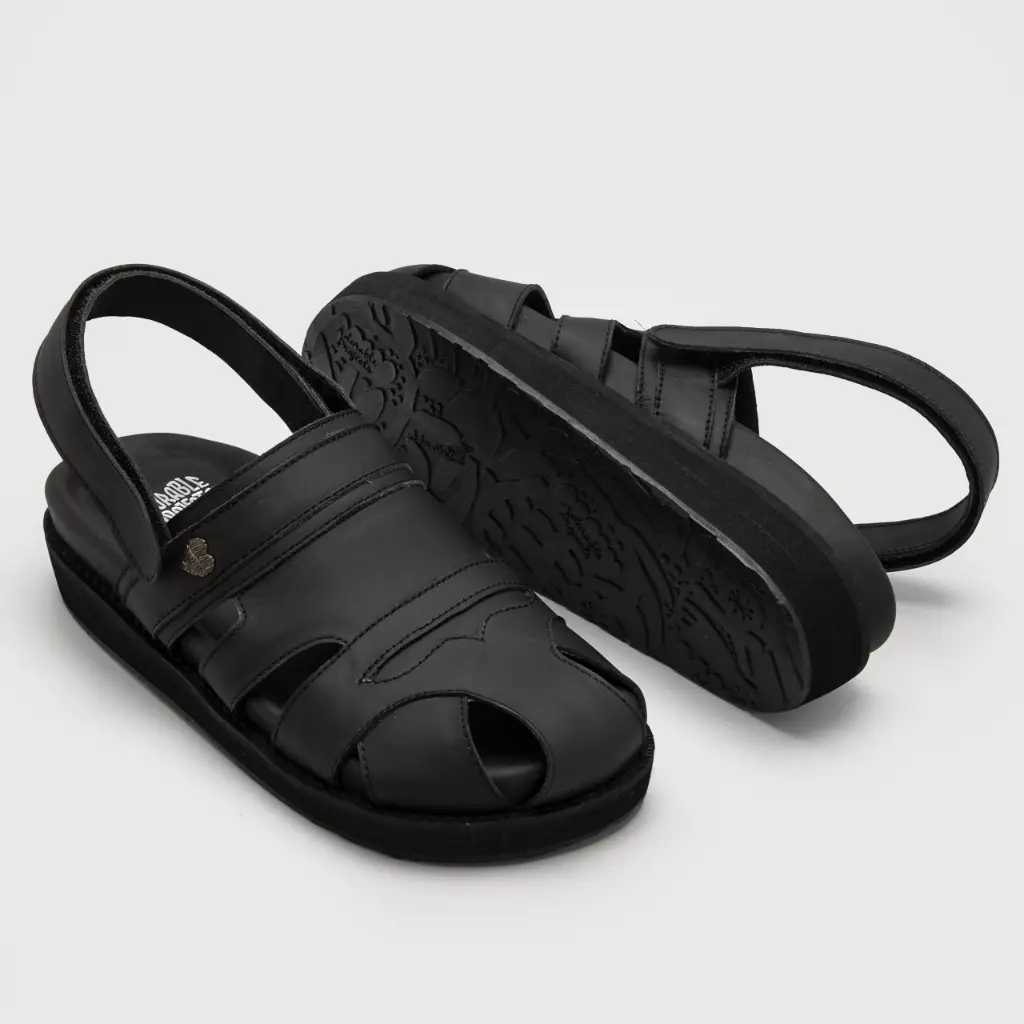 Bercka Sandals Genuine Leather Black