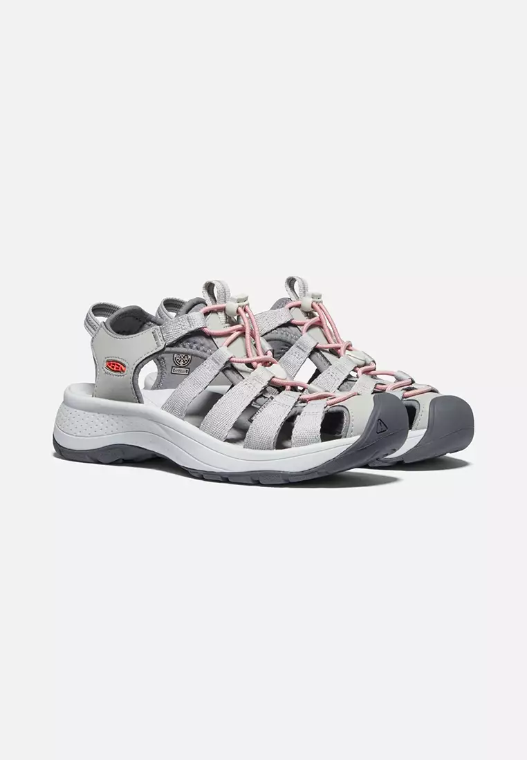 Buy Keen KEEN WOMEN'S ASTORIA WEST SANDAL GREY/CORAL 2023 Online