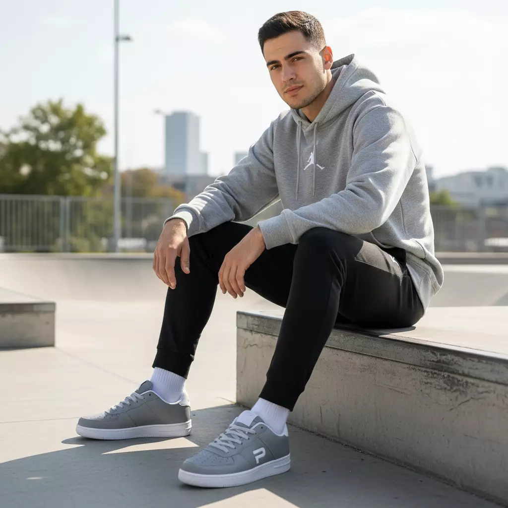 PAULMAY - Sepatu Sneakers Pria Denver - Grey White