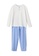 MANGO KIDS white Cotton Long Pyjama Set CACB2KA20B2A71GS_1