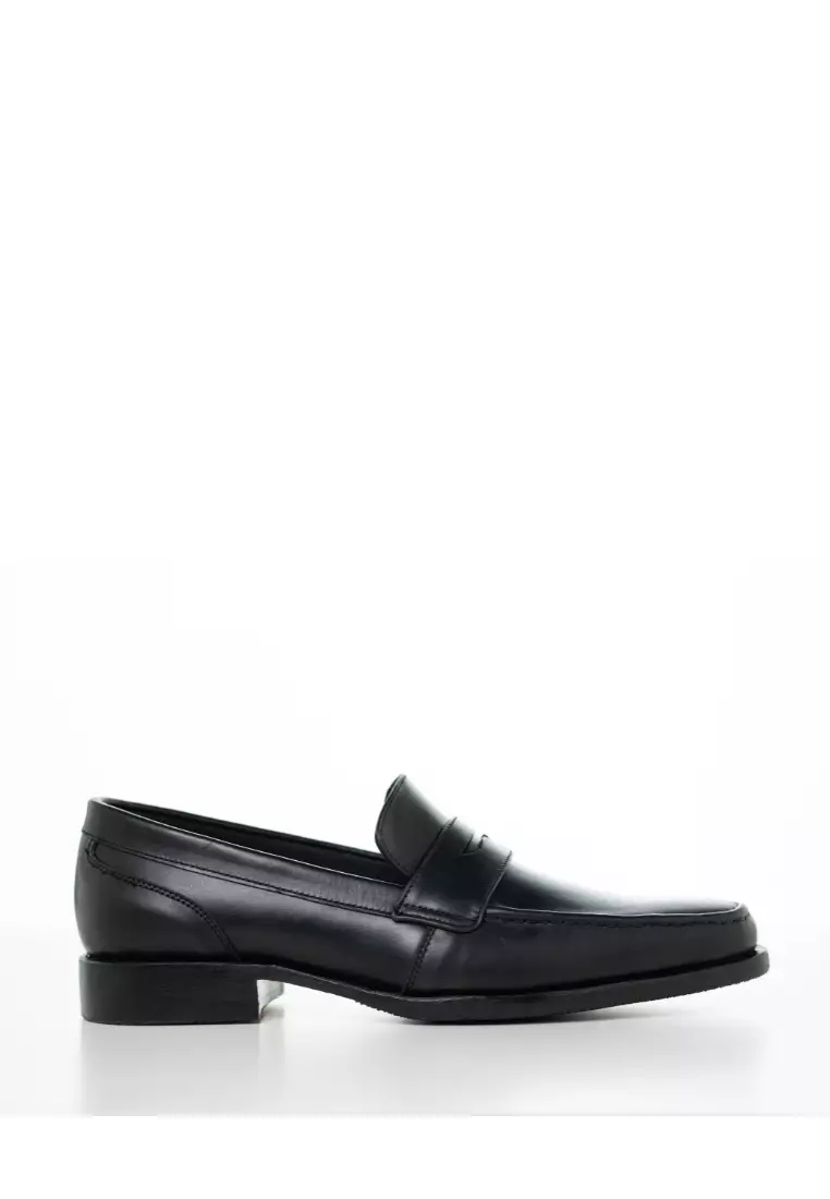 Discount on Jirras  shoes - SKU: Jirras Penny Loafers Genuine Leather Filipino Handcraft Triple Black Luke