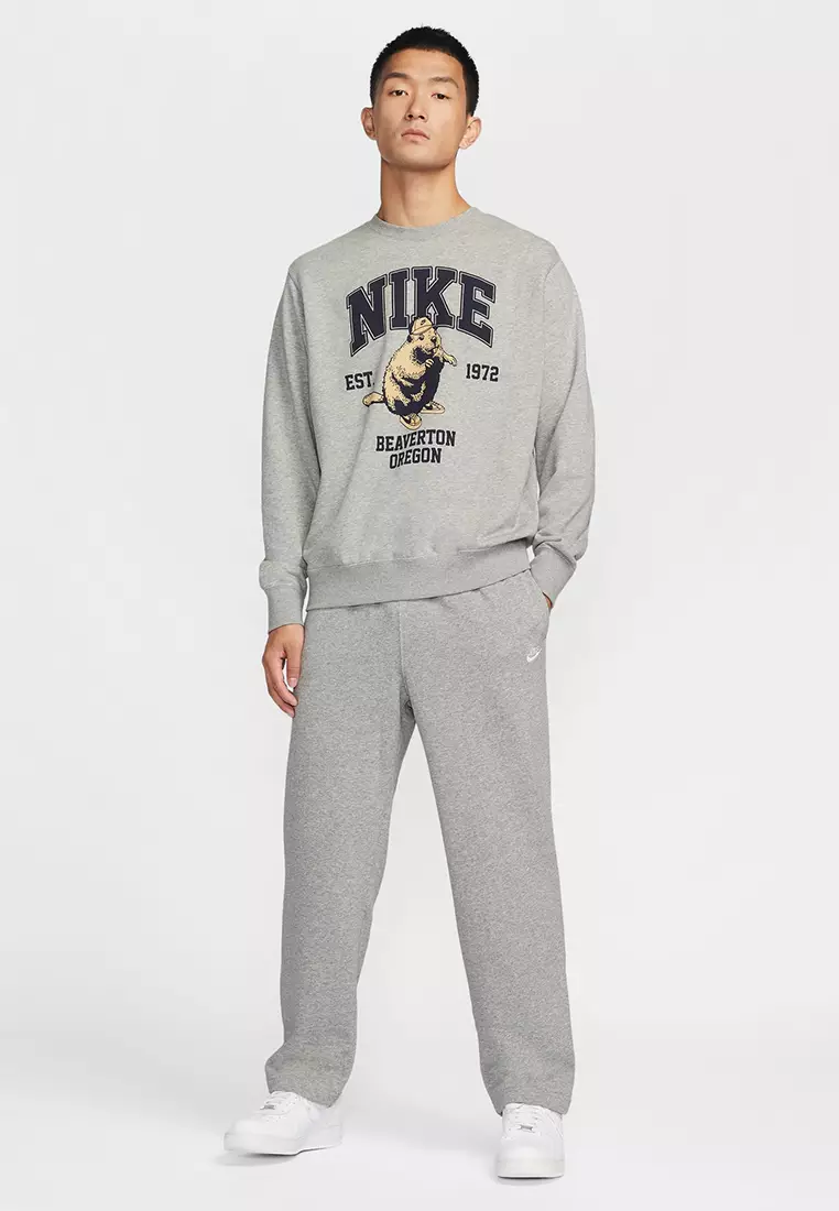 Club Men's French Terry Open-Hem Trousers