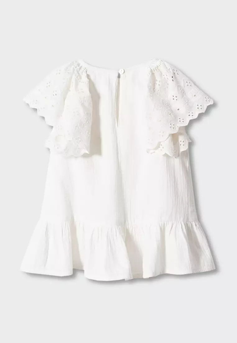 Mango white dress sales 2019