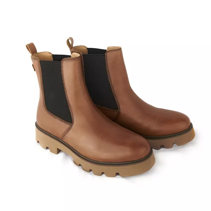 Sepatu Boots Wanita Kulit Gino Mariani Airy Tan