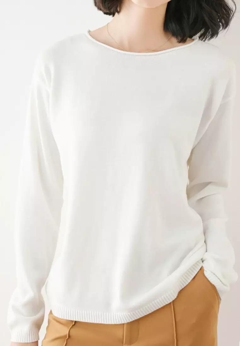 Buy Twenty Eight Shoes VANSA Solid Color Round Neck Knitted Pullover Sweater  VCW-Kw215.R 2023 Online | ZALORA Singapore