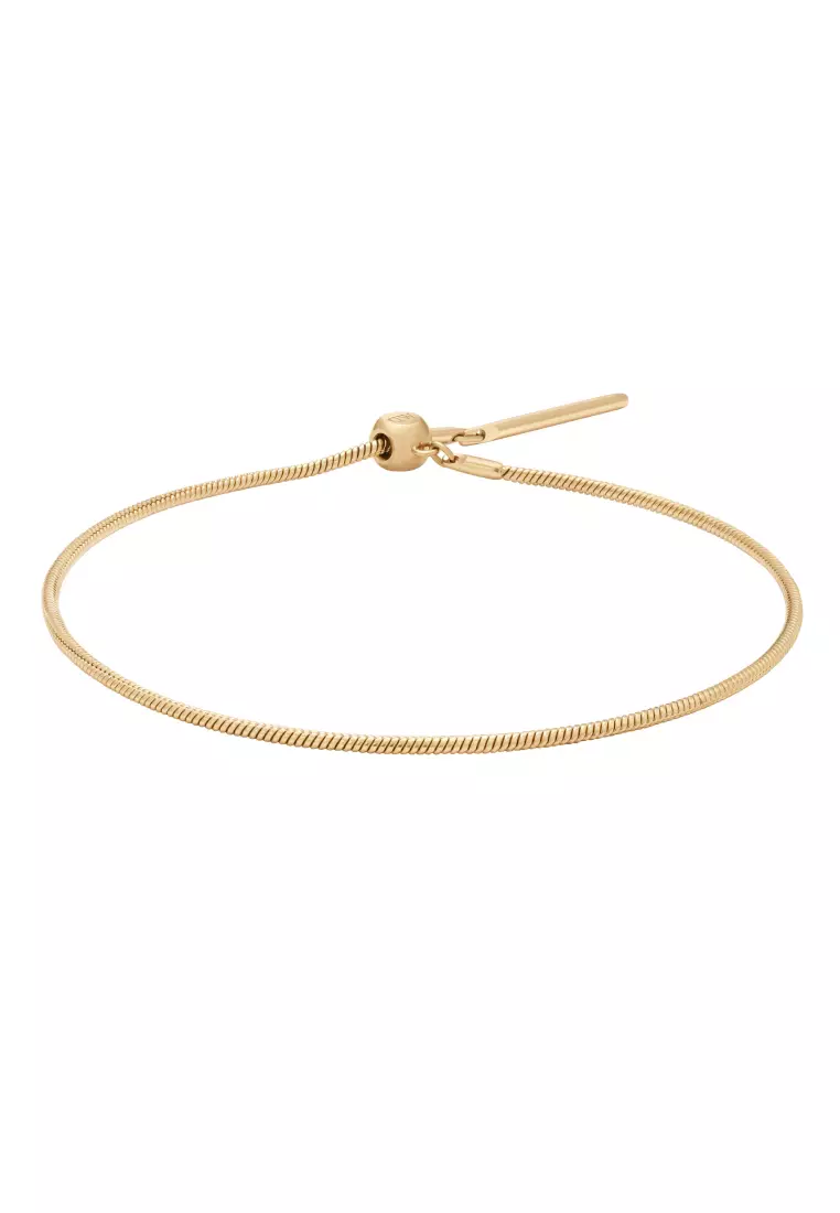 Jual Daniel Wellington Charm Snake Bracelet Gold - Stainless Steel ...