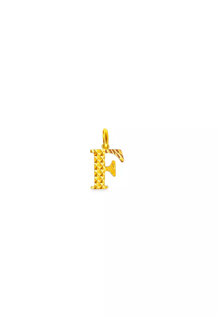 916/22K Gold Alphabet Pendant B75