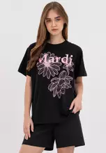 Buy Mardi Mercredi Tshirt Triple Flower_Black Pink 2025