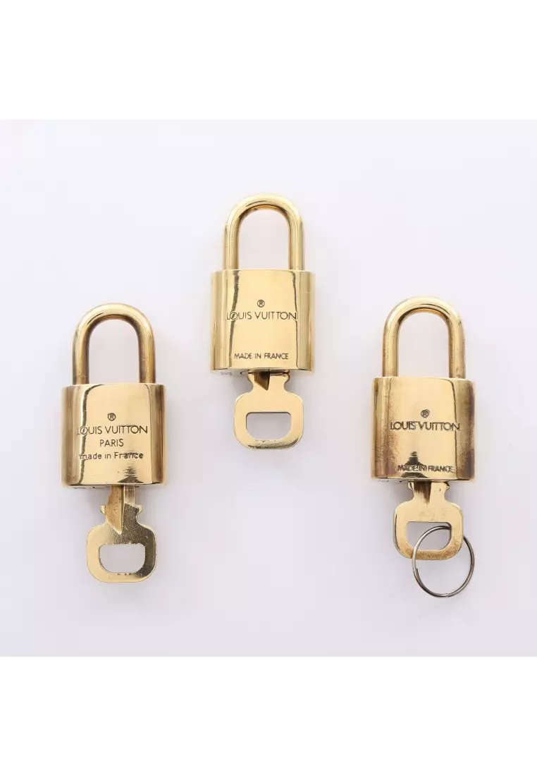 Louis Vuitton, Jewelry, 34 Authentic Louis Vuitton Brass Lock Key Set On  A 18k Gold Plated Necklace