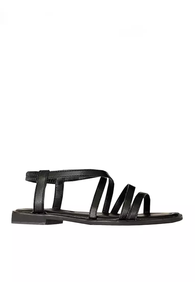 VANSA Simple Strip Flat Sandals VSW S902