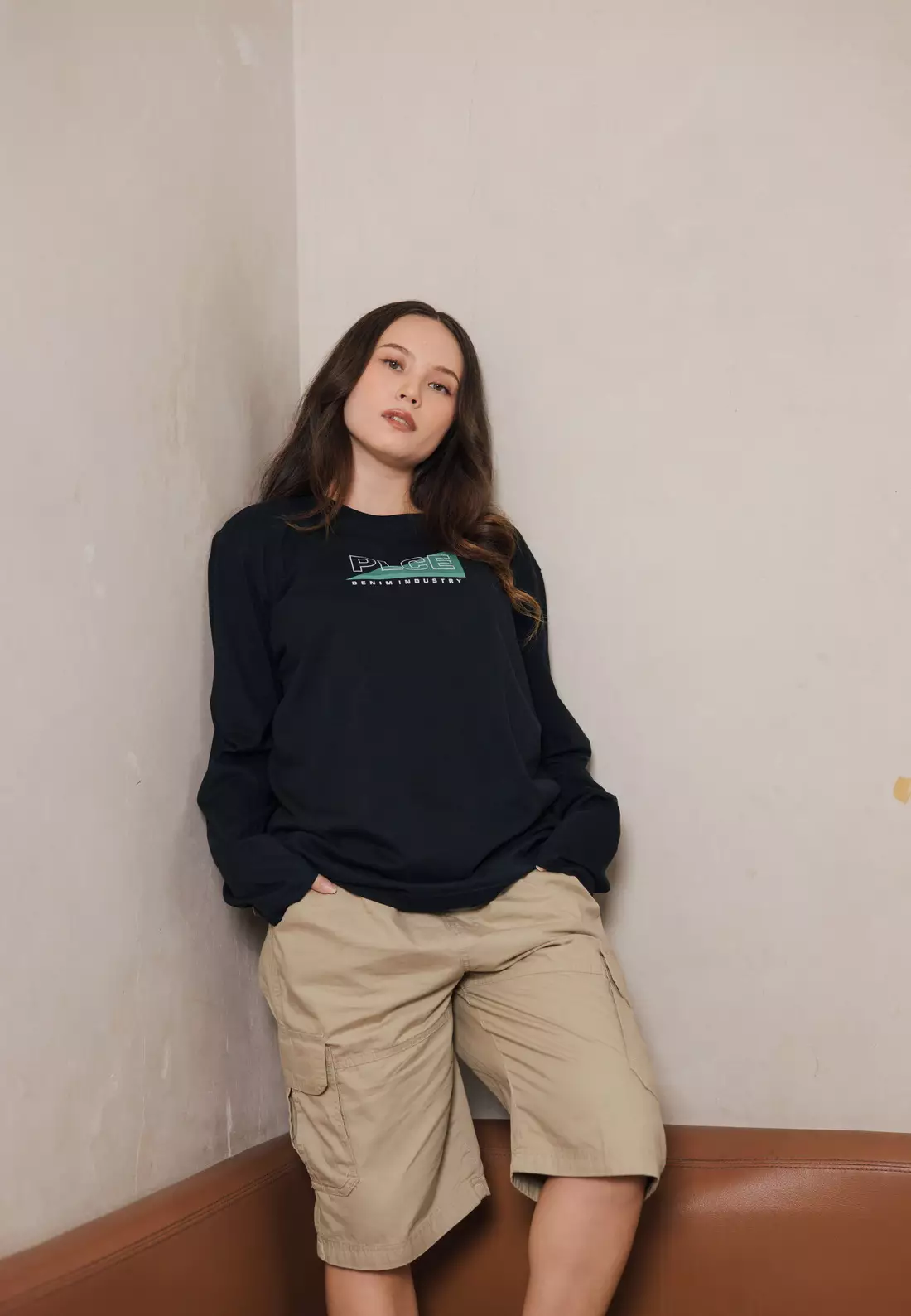 POLICE T-Shirt Cotton Combed Lengan Panjang Pria 207280083