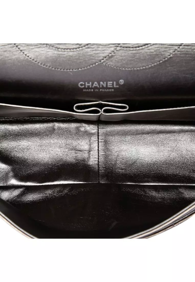 Pre-Loved Chanel Metallic Aged Calfskin Reissue 2.55 Double Flap 227