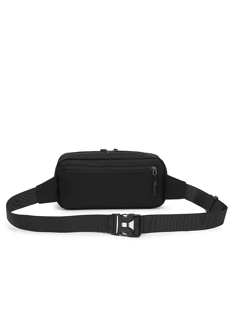 Men's Waist Bag / Belt Bag / Chest Bag - Black