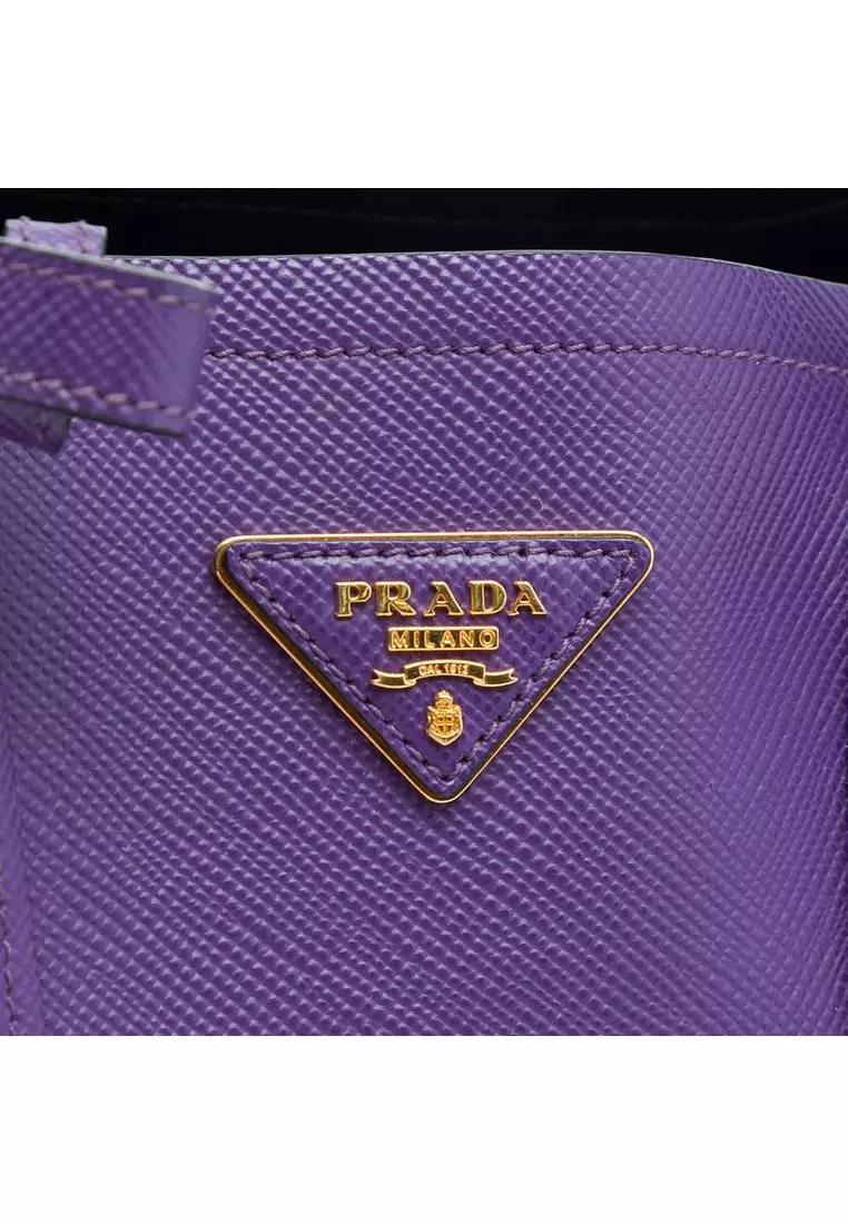 Pre-Loved Prada Medium Saffiano Cuir Double Satchel