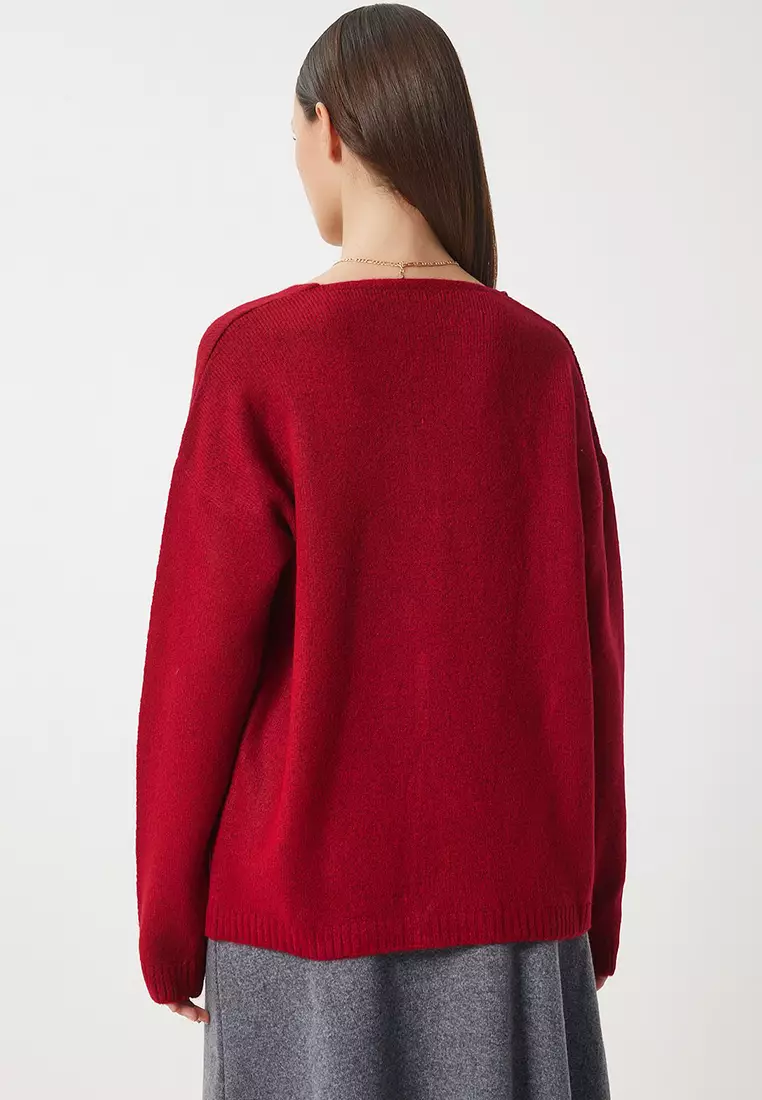 V Neck Knitwear Sweater