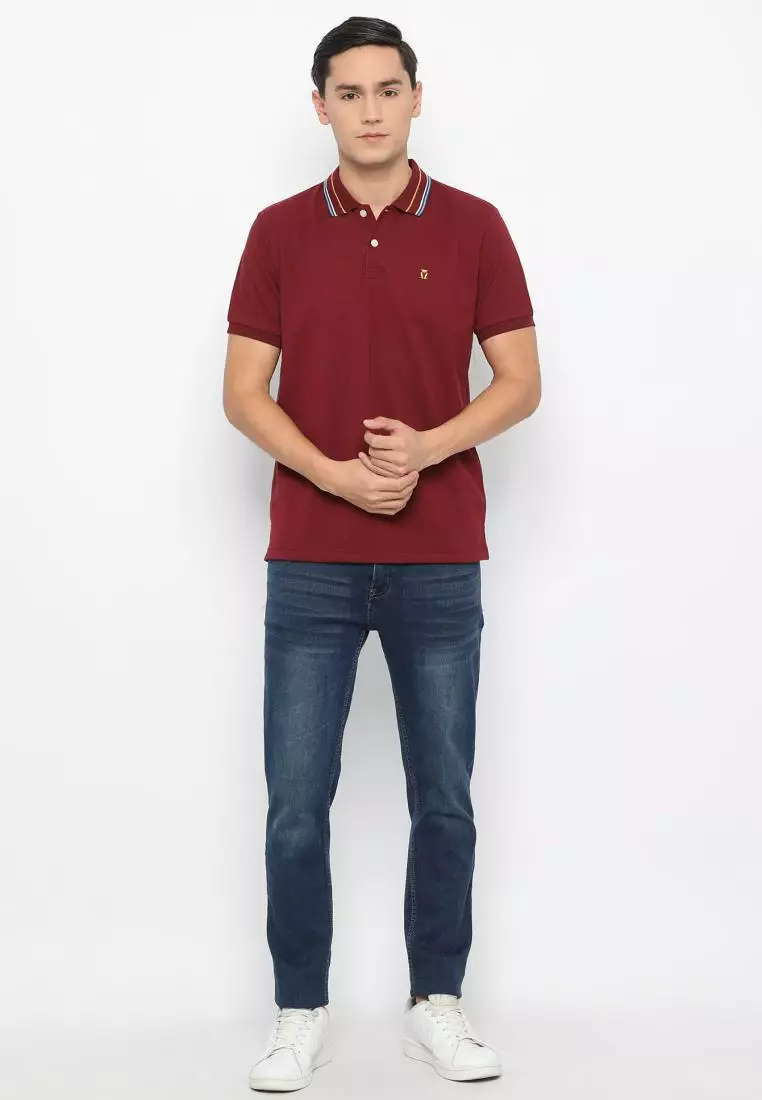 MATSUDA Kaos Polo Shirt Pria Kerah Ikoma