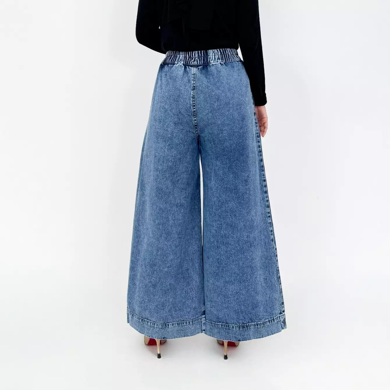 Lizzy Loose Denim Pants - Celana Jeans Wanita Panjang 102 cm SNOW