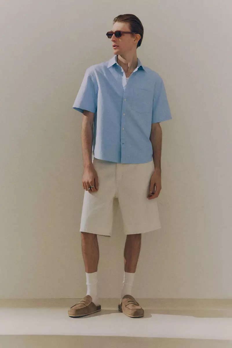 Regular Fit Short-sleeved Oxford shirt