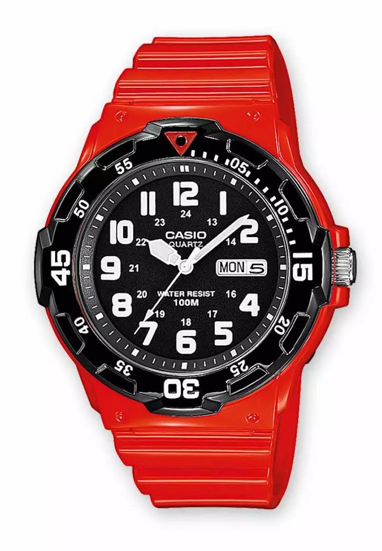 Jam Tangan MRW200HC-4B Merah Hitam