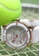 EGLANTINE 金色 EGLANTINE® Vanessa 女士粉紅鍍金鋼質石英手錶，白色錶盤，白色橡膠錶帶 C25EFAC4899853GS_2